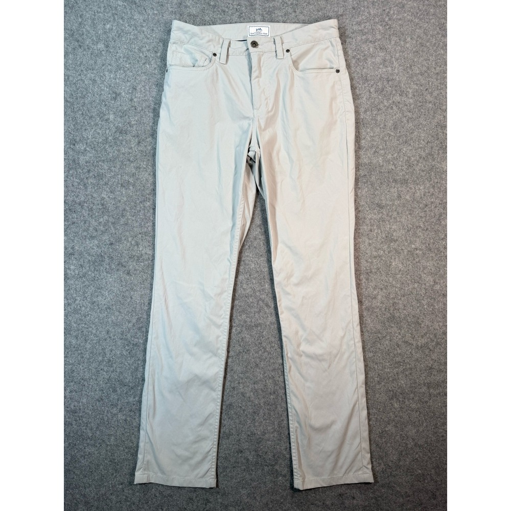 Southern Tide Channel Marker Pants Mens 30x32 Gray Performance Stretch‎ Chino